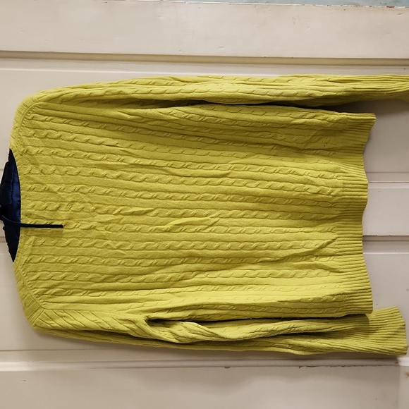 J. Crew Mustard/lime Knit Sweater - Picture 2 of 3